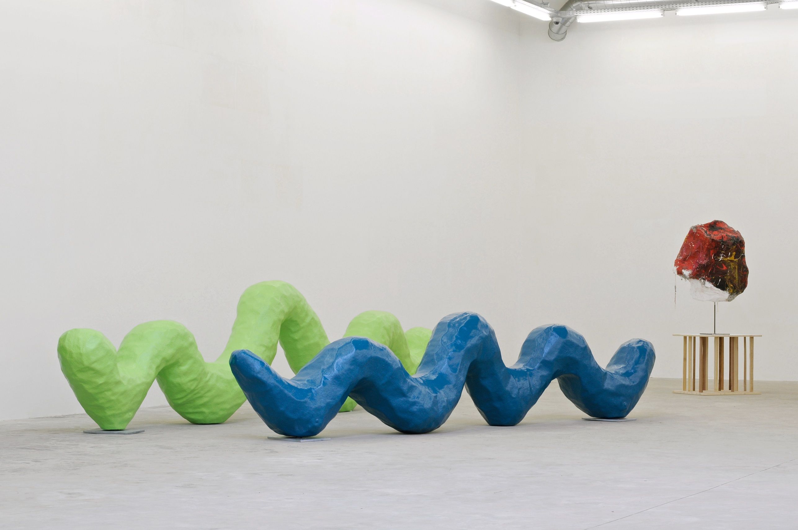 Franz West sculpture displayed in a collector home