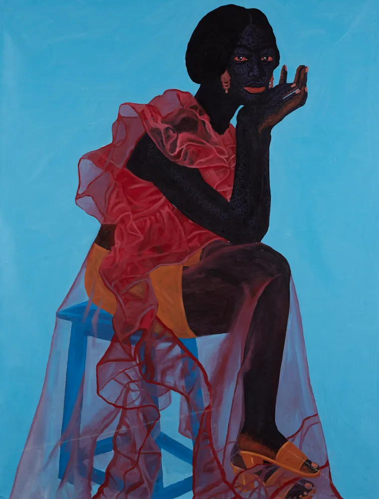 Wright family with Kwesi Botchway artwork Lucky Delivery