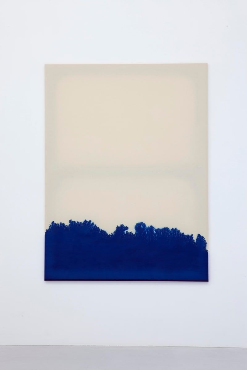 Contemporary artwork displayed in a family collector home