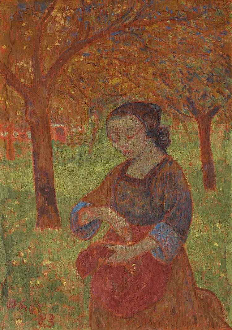 Artist drawing from the Paul Thiers private collection