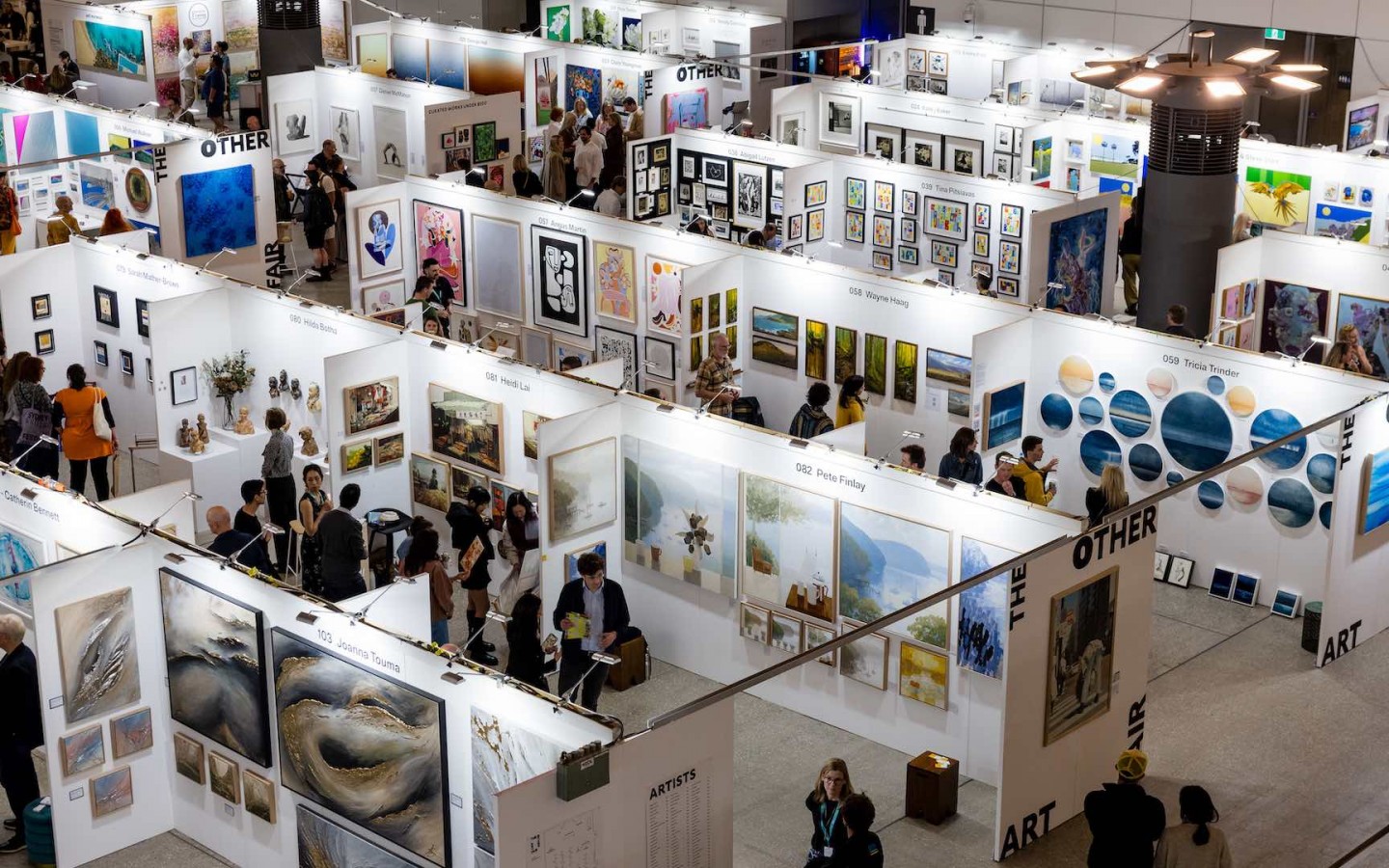 Gallery price list for artworks at an international art fair