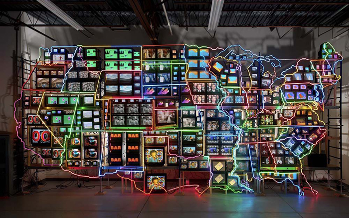 Nam June Paik video art in a Korean private collection