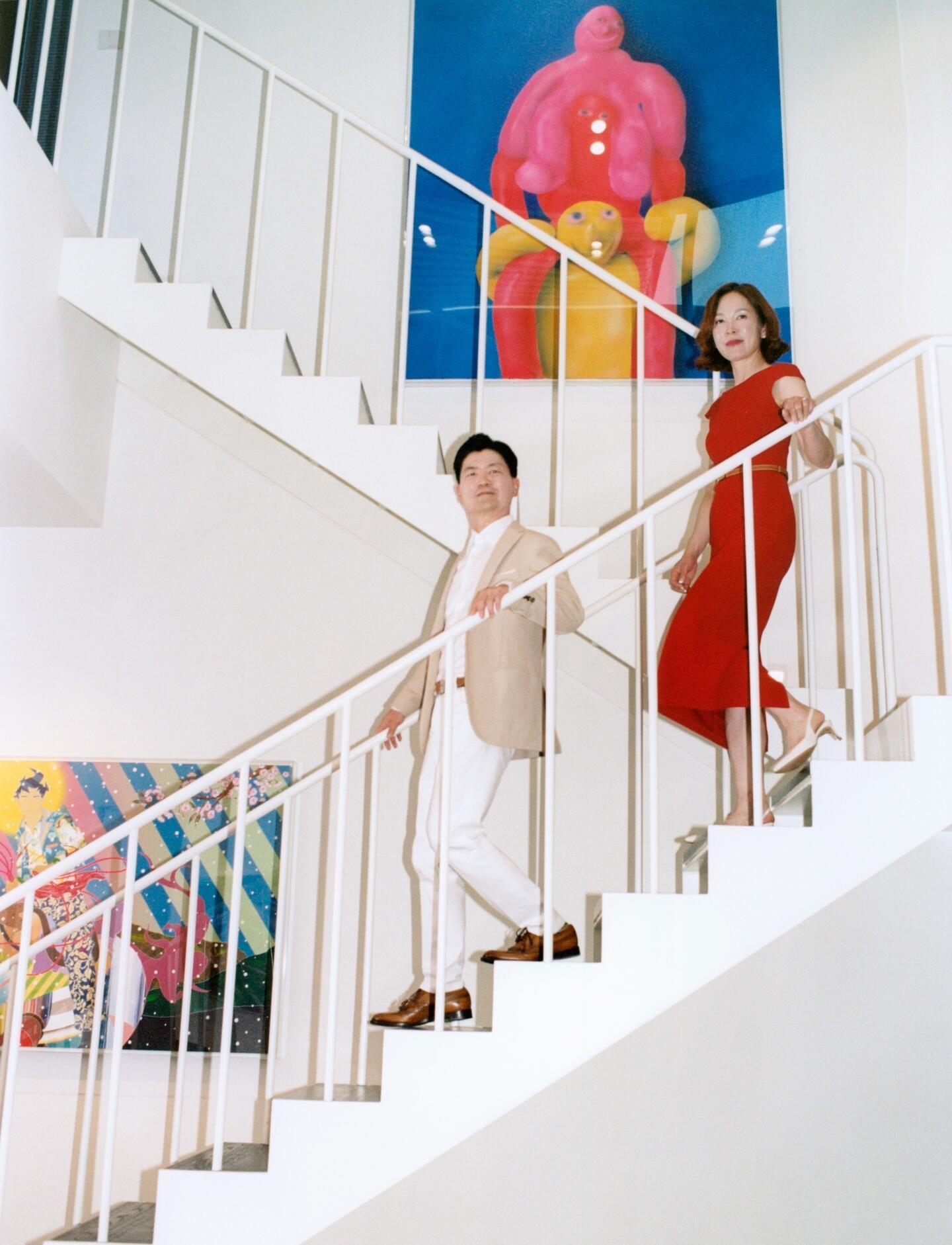 Jaeyong Cho and Hyunji Kim Korean art collectors