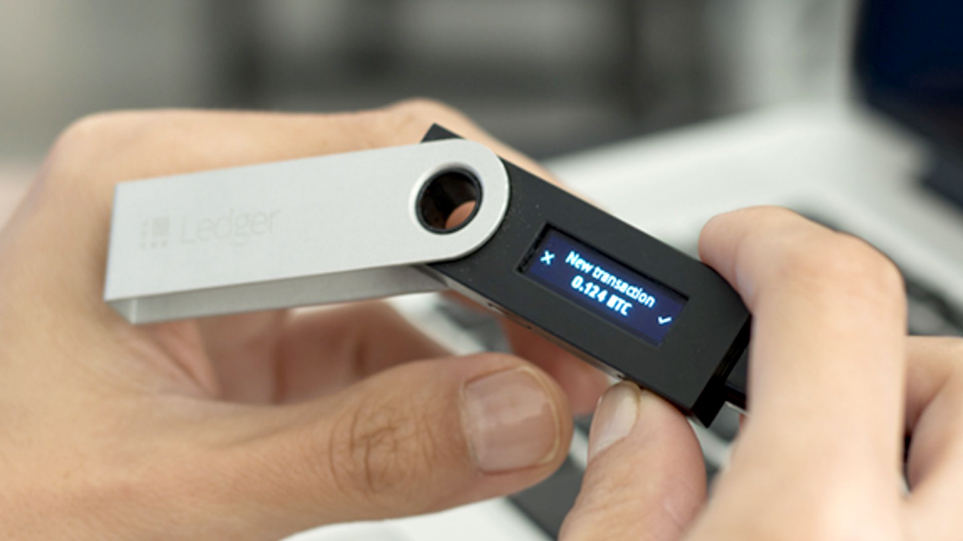 Digital art collector securing NFTs with a hardware wallet