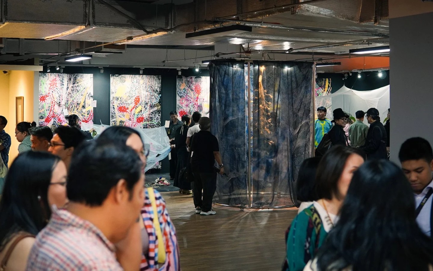 Art Fair Philippines 2026 — visitors and installations at Circuit Makati