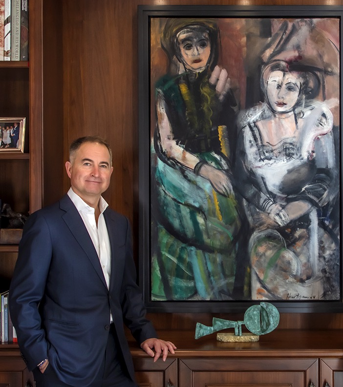 Christian Levett inside FAMM museum in Mougins
