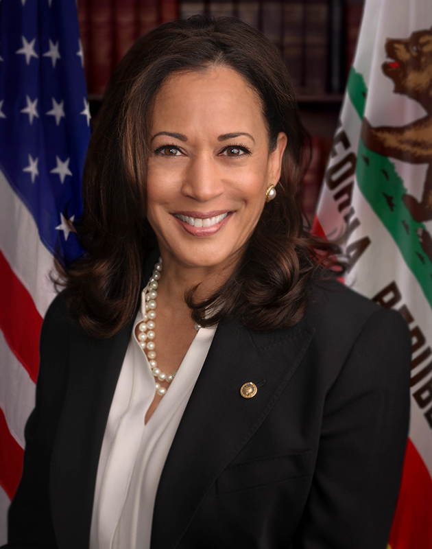 Roger J Carter Multimedia-Porträt von Kamala Harris