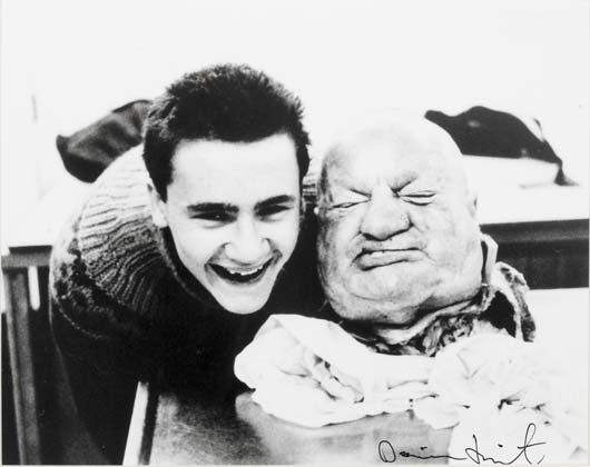 Damien Hirst With Dead Head 1991