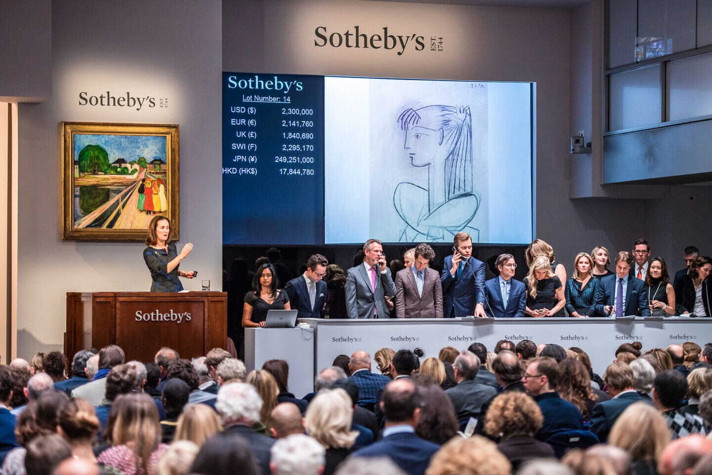 Obra heredada preparada para venta en subasta