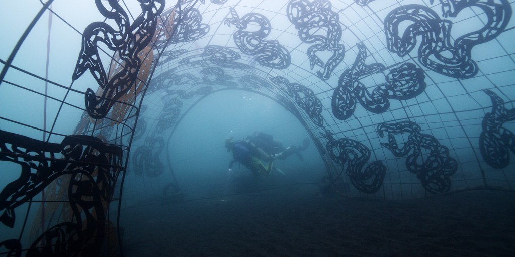 Teguh Ostenrik Domus Anguillae obra submarina en Bali Teguh Ostenrik Domus Anguillae obra submarina en Bali